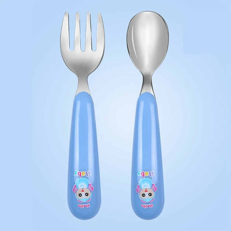 Милые детские столовые приборы для малышей милые с героями мультфильмов