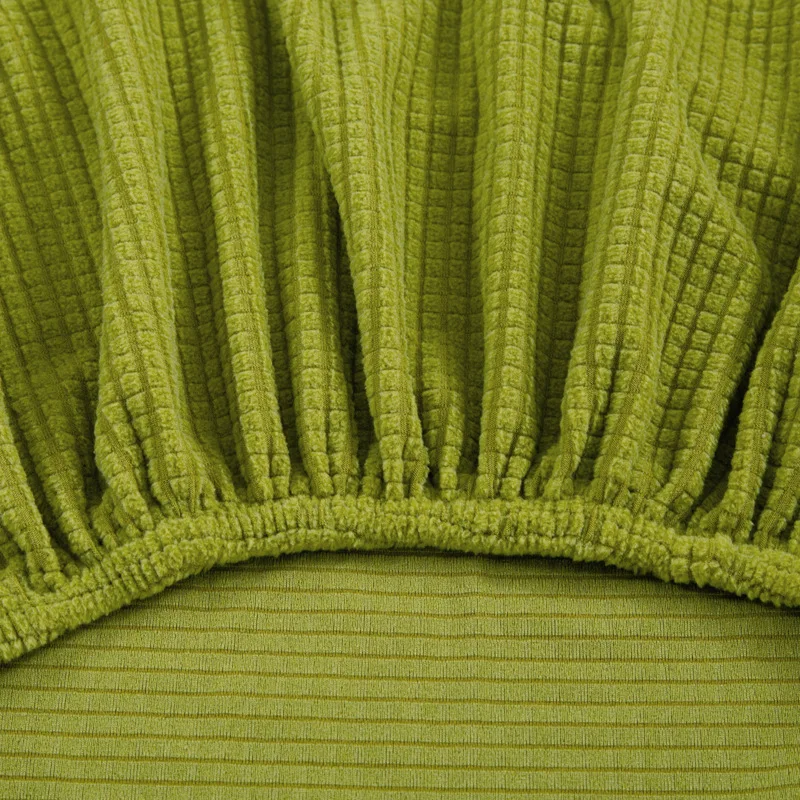 polar fleece fabric armless sofa bed cover solid color without armrest big elastic folding furniture home decoration bench cover free global shipping