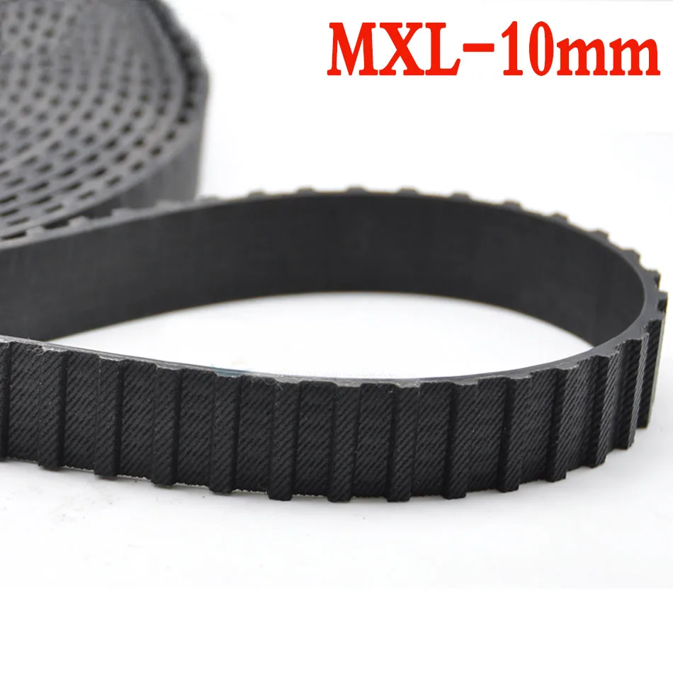 MXL-10mm 1 метр резиновый зубчатый ремень черный открытого передачи синхронный Ремни для 2GT S2M 3M 5M 8M по методу XL L Ширина 6/10/15/20/25/30 мм - Ширина: MXL-10mm