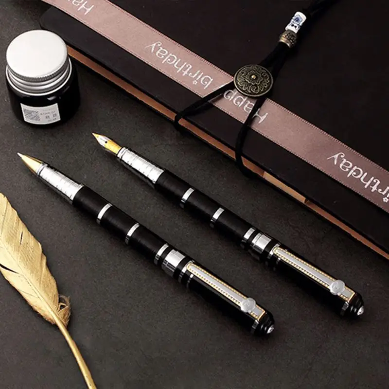 

Luxury Metal Ballpoint Fountain Pen Business Student Writing Tool Calligraphy Office School Supplies Drop shipping