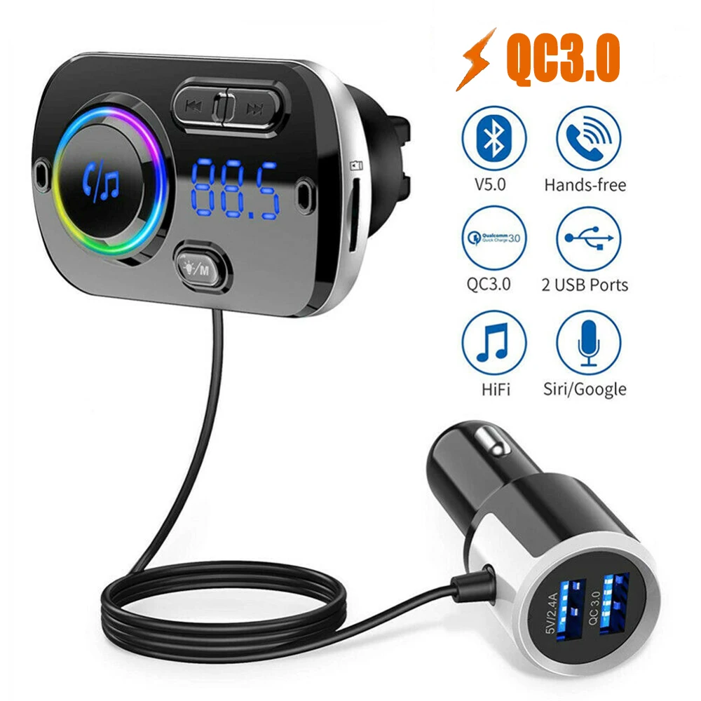 FM-трансмиттер автомобильный с поддержкой Bluetooth 5 0 | Автомобили и мотоциклы