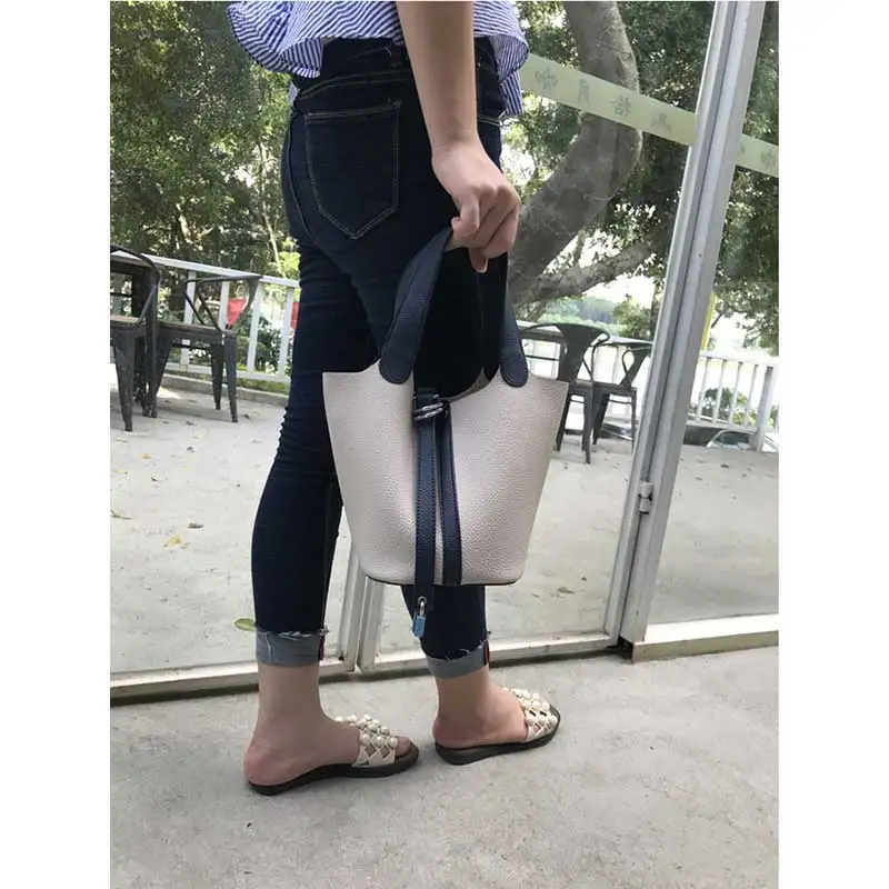 Новые женские сумки из натуральной кожи корзина пакеты сумки-мешки известного