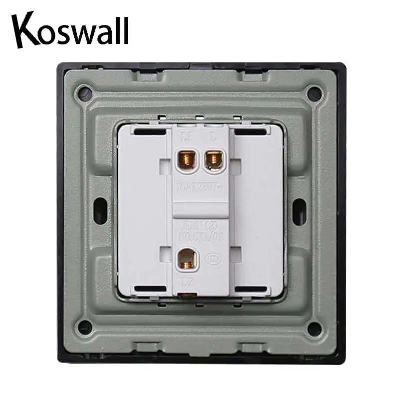 Роскошная розовая Золотая черная кнопочная розетка с переключателем настенная 1