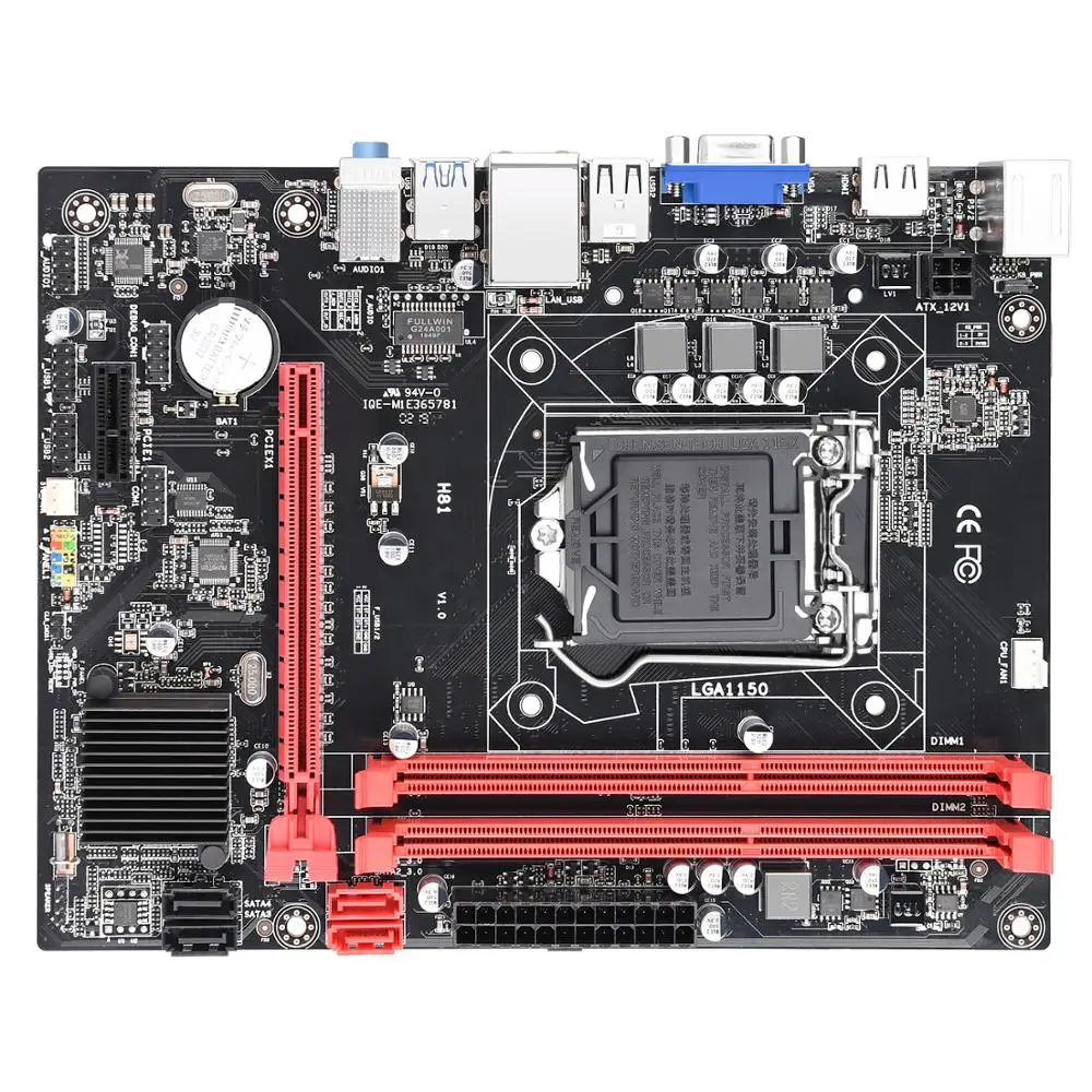 Китайская Фабрика JINGSHA H81 Intel LGA 1150 Материнская плата i3/ i5/ i7 / Celeron Pentium CPU