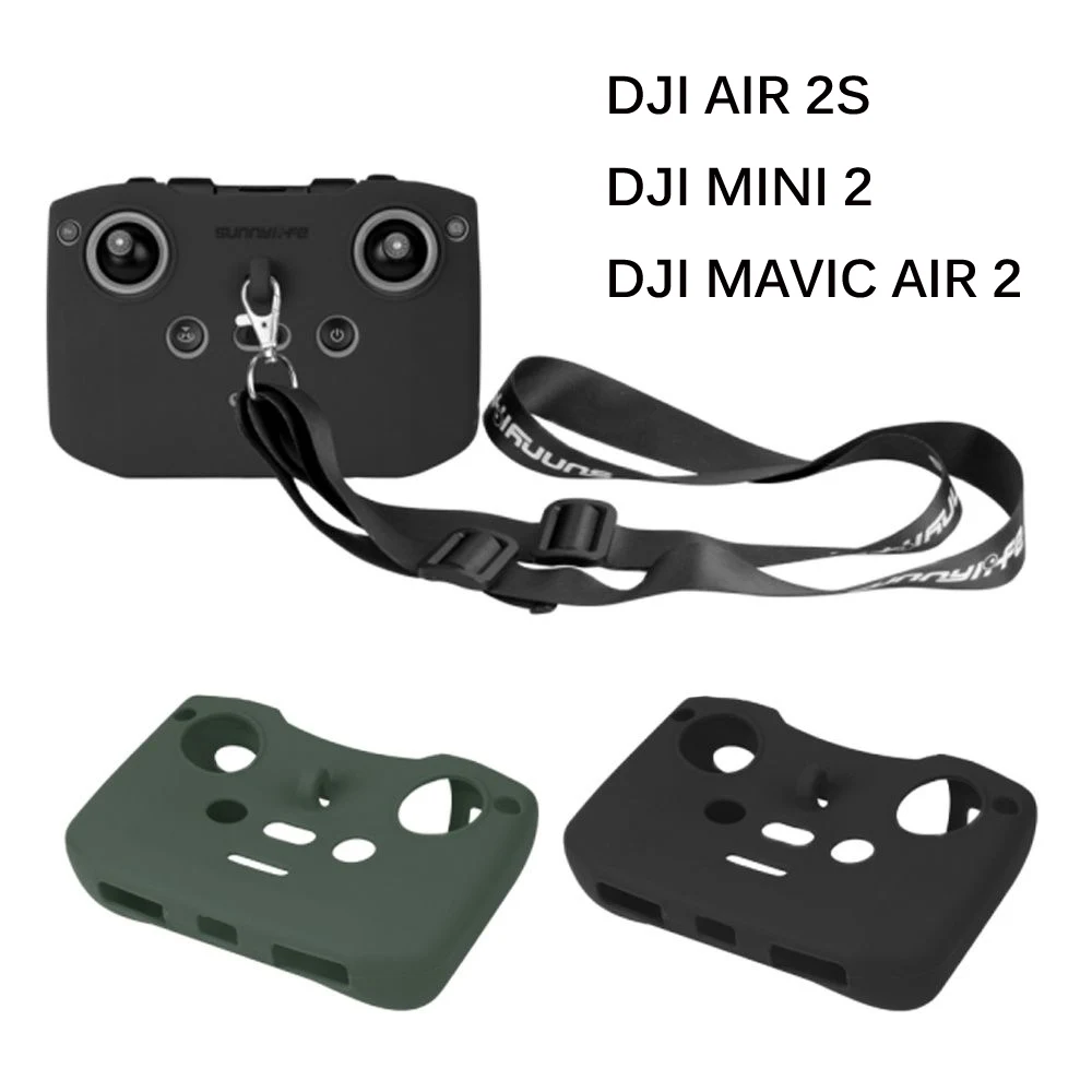 Силиконовый чехол и шейный ремешок для DJI Air 2S/ Mini 2/ Mavic 2 защитный пульта