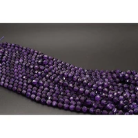8mm aa natural faceted amethyst irregular round stone beads for diy necklace bracelet jewelry making 15 free delivery