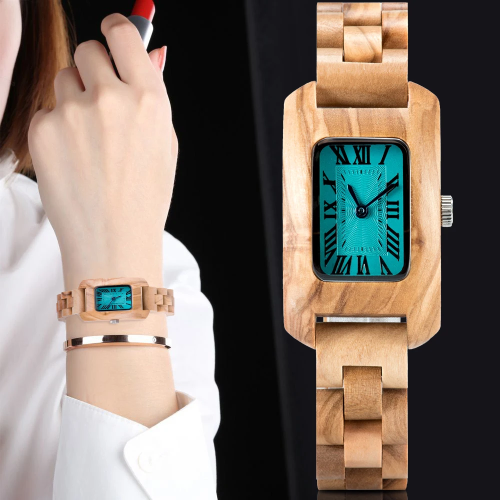 

BOBOBIRD Top Luxury Watch Ladies Quartz Wood Watches Unique Design Female Clock zegarek damski In Box Great Gift