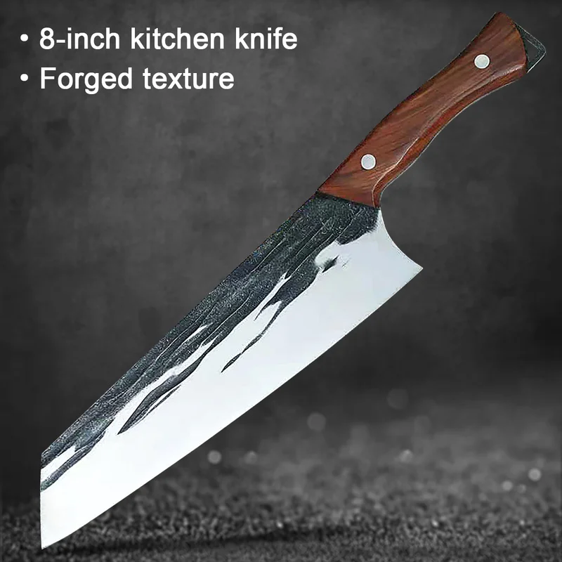 8-дюймовый японский шеф-нож ручной работы кованый кухонный нож Kiritsuke из