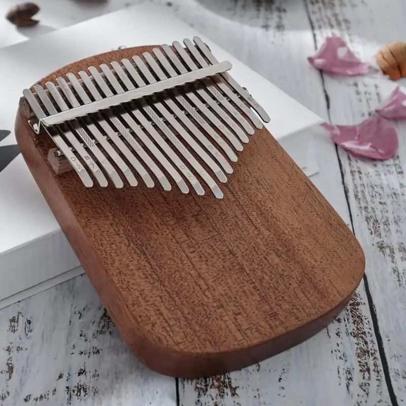 

17 Key Kalimba Single Board Mahogany Thumb Piano Mbira Mini Keyboard Instrument with Complete Accessories Musical Instrument