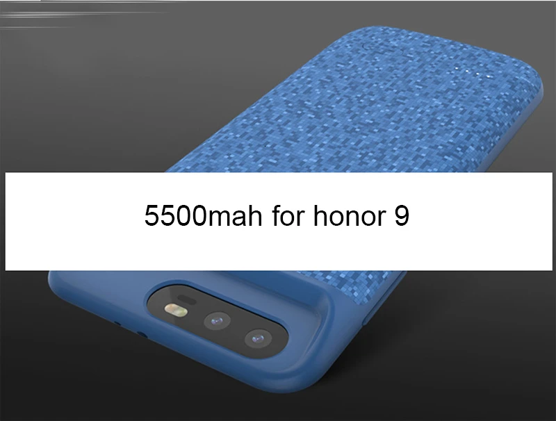 Blue for honor 9 Чехол с аккумулятором Voegk 5000 мАч для huawei Honor 9x 8x, мягкий тонкий чехол с зарядным устройством для huawei Honor 10 9 8, ударопрочный чехол на заднюю панель - Цвет: Blue for honor 9