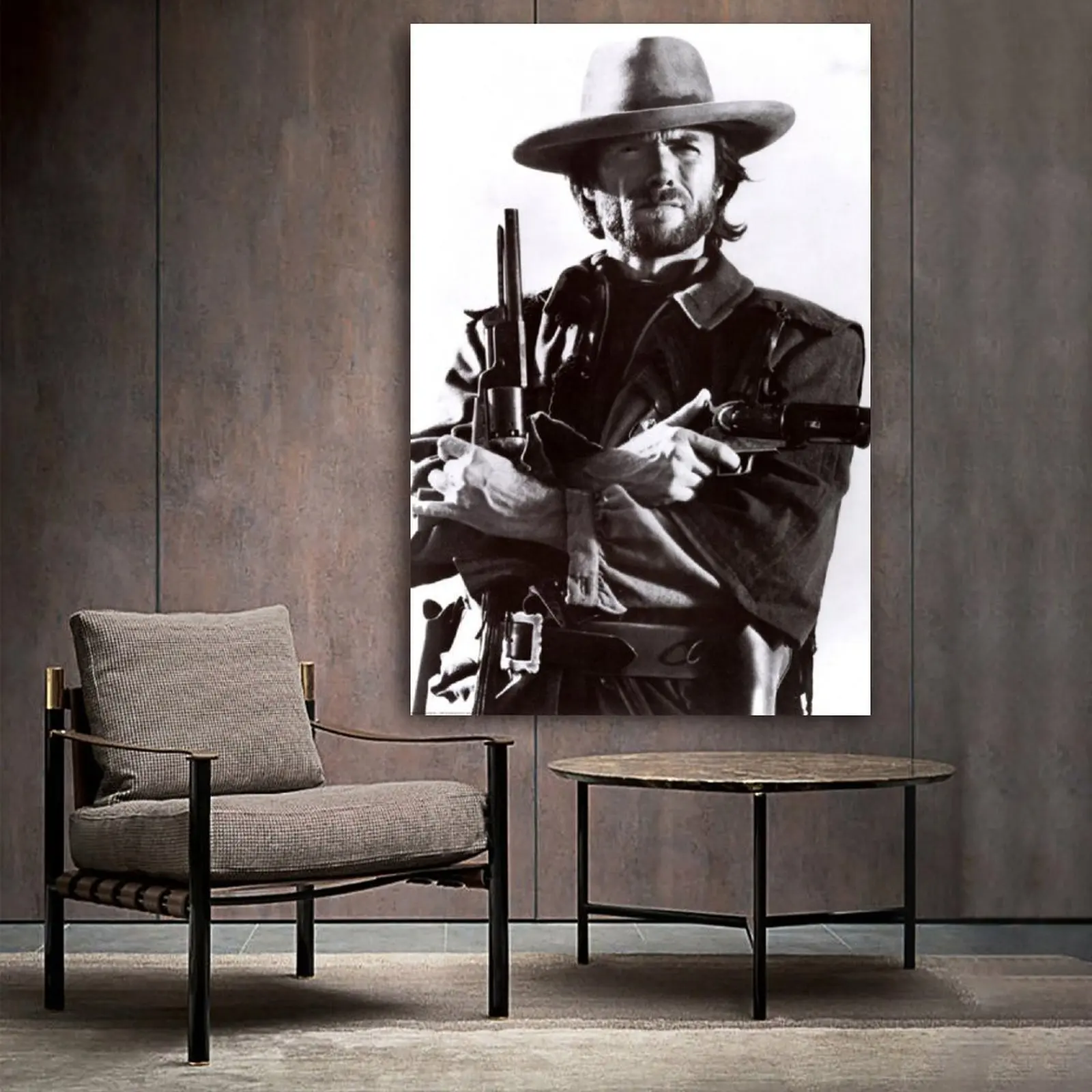 

Clint Eastwood - Guns Canvas Art Poster and Wall Art Picture Print Modern Family bedroom Decor Posters