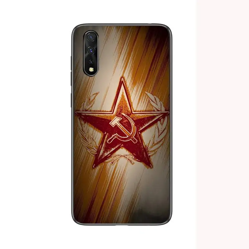 

USSR Soviet Emblem black Phone Case For Redmi 4X 5plus 6 7 8A 9 Note 4 8 T 9 10 pro Cover Fundas Coque