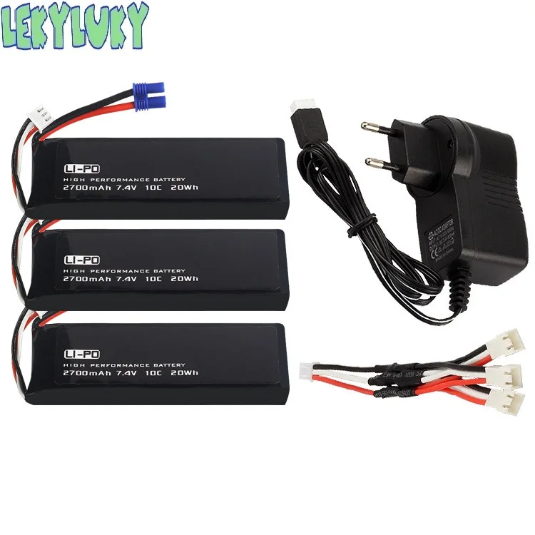 LEKYLUKY 7 4 V 2700 мА/ч 10C Батарея H501S 14 для H501A H501M X4 R/C Quadcopter drone запасной Запчасти|Детали и