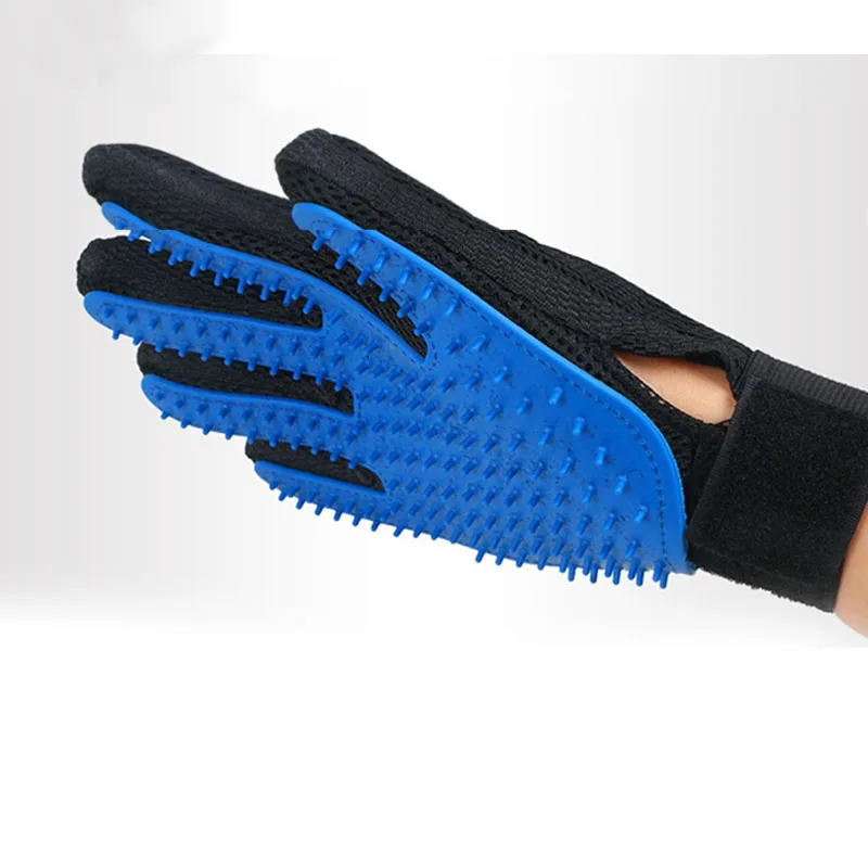 

Pet Dog Cat Grooming Cleaning Brush Gloves Effective Deshedding Back Massage Rabbit Animal Bathing Hair Removal Gloves Dog Comb