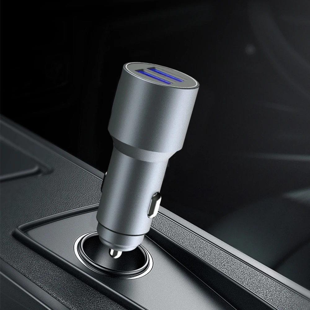 Автомобильное зарядное устройство с двумя USB портами|Кабели адаптеры и разъемы| |