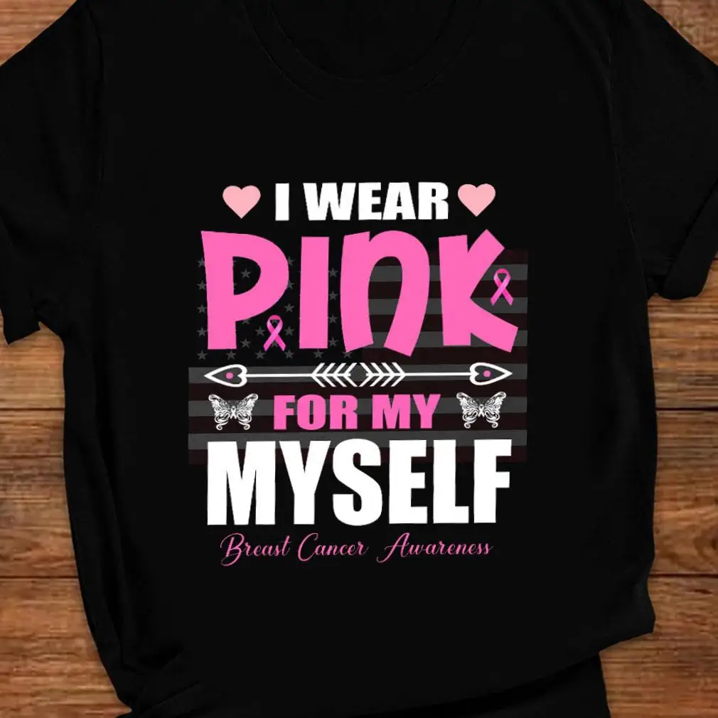 

WEAR PINK FOR SOMEONE Print Women T Shirt Short Sleeve O Neck Loose Women Tshirt Ladies Tee Shirt Tops Clothes Camisetas Mujer