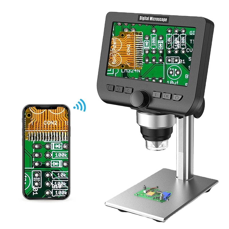 Микроскоп электронный EasyOver 50-1000X с Wi-Fi 2 МП | Инструменты