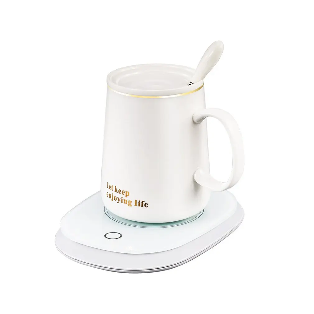 

220V Electric Warmer Heater Tea Coffee Mug Mats Pads 60 Degrees Thermostatic Thermal Insulation Dish Pad Cup Coaster Mat
