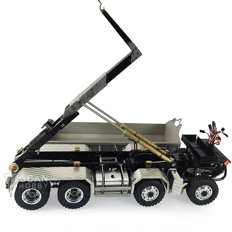 LESU 1/14 MAN TGS 8*8 гидравлический самосвал RC грузовик с дистанционным управлением