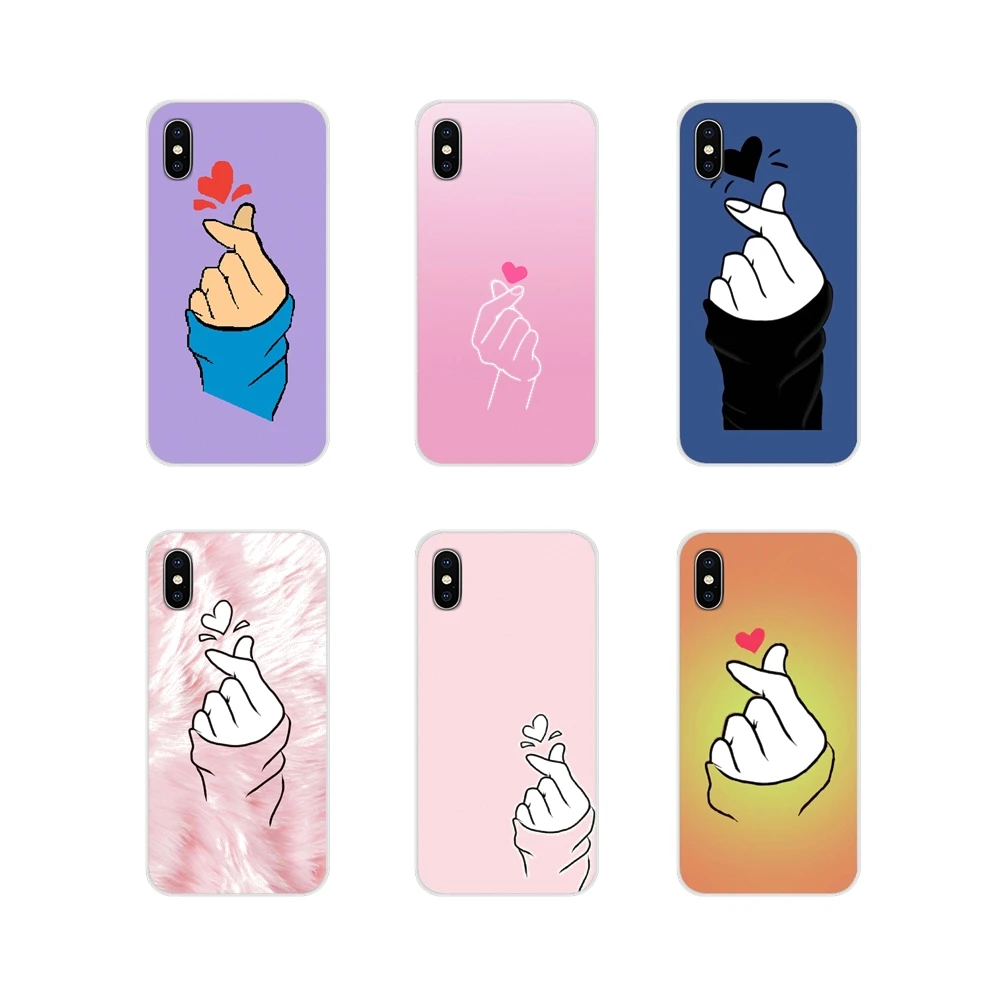 Мобильный телефон чехлы kpop любовь на палец для Huawei G7 G8 P7 P8 P9 P10 P20 P30 Lite Mini Pro P Smart