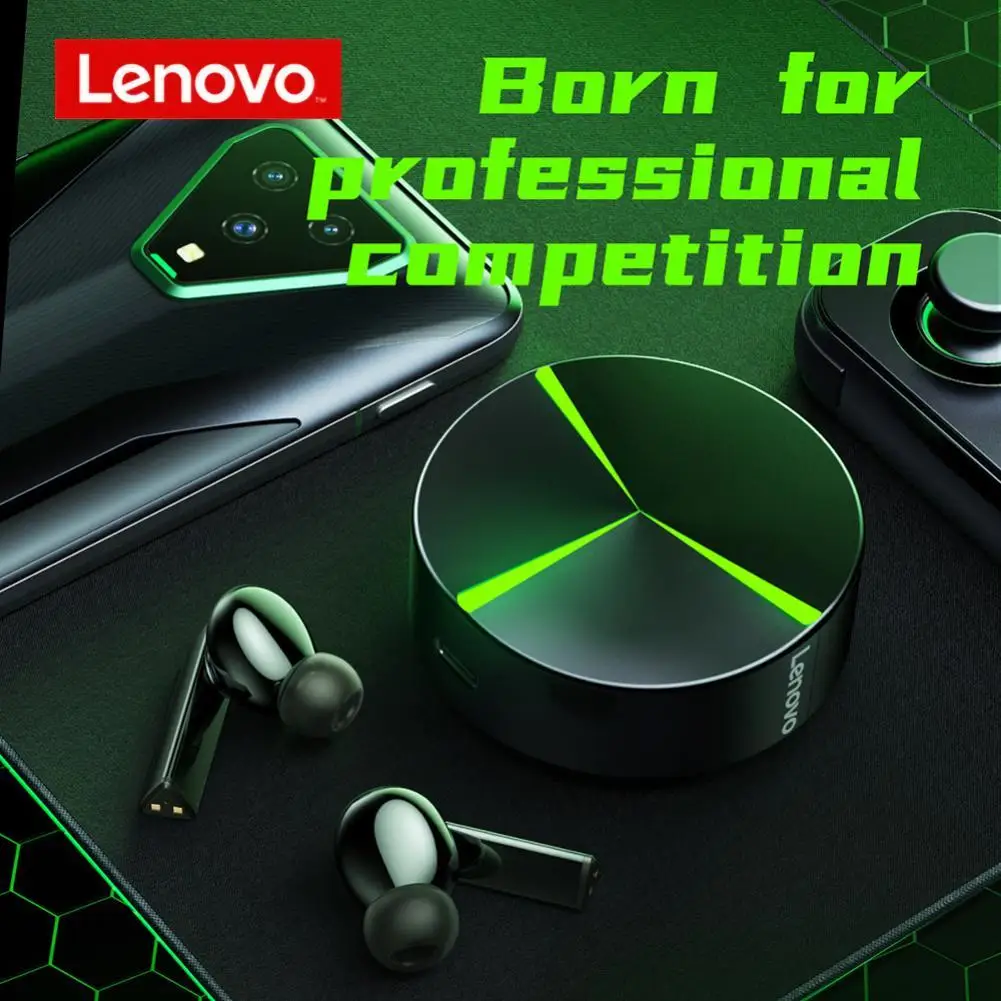

Lenovo GM1 Bluetooth-compatible Earphone Noise-reduction Low Latency Long Standby Time TWS HiFi Sports Earbud for Doing Sports