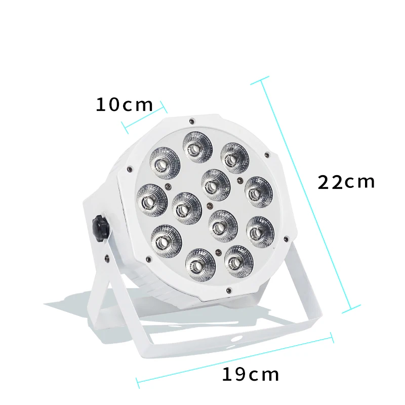 Белый светодиодный просветильник Тор с дистанционным управлением 4 в 1 RGBW 12 х12 Вт