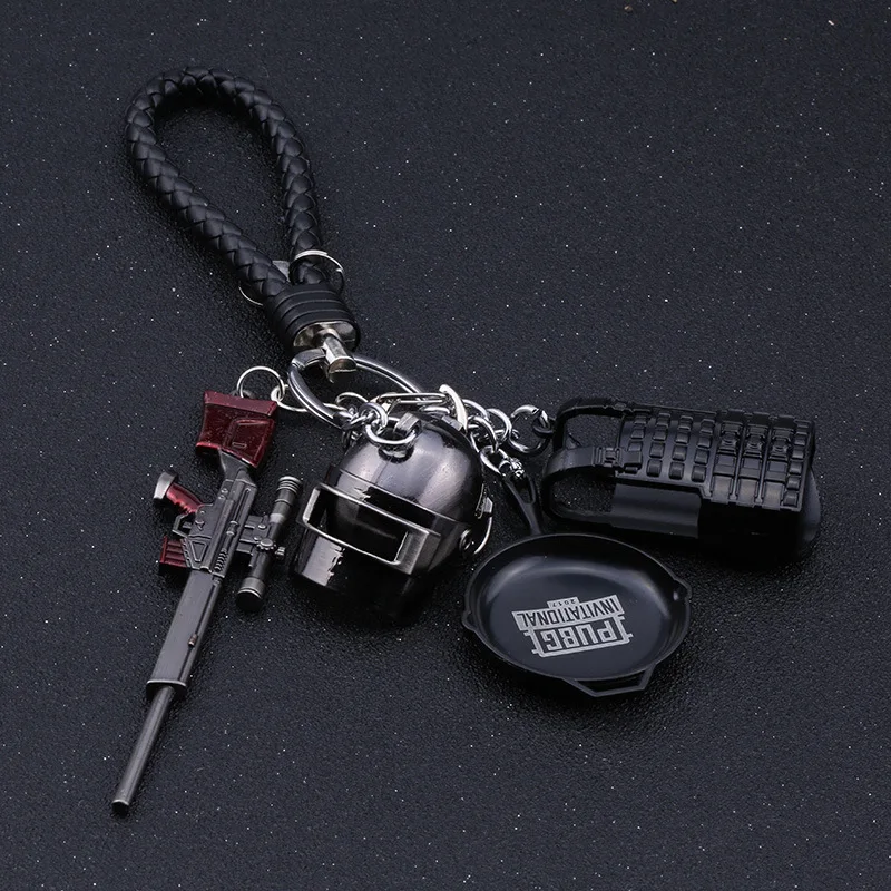 PUBG брелок s популярная игра Eat курица три уровня шлем 98K Sniper grab Подвеска 3 комплекта