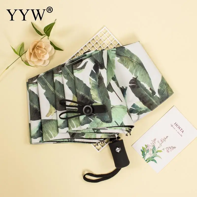 Складной зонт в скандинавском стиле автоматический аксессуар от солнца дождя