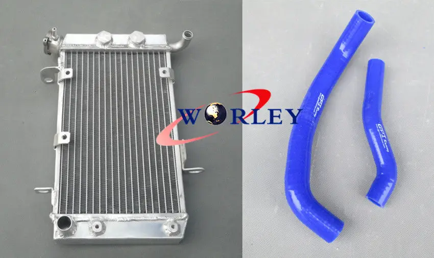 

For Suzuki LTZ400 KFX400 DVX400 2003-2008 04 05 06 07 Aluminum Motorcycle Radiator& Blue Hose