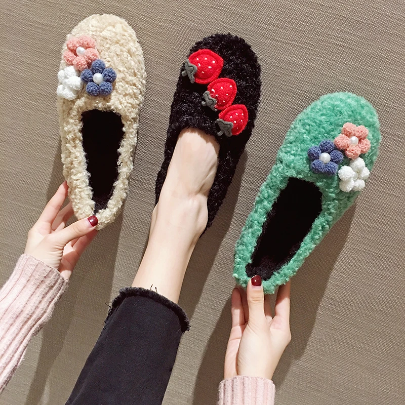 Изящная Обувь на меху в Корейском стиле женская новая модная дизайнерская обувь