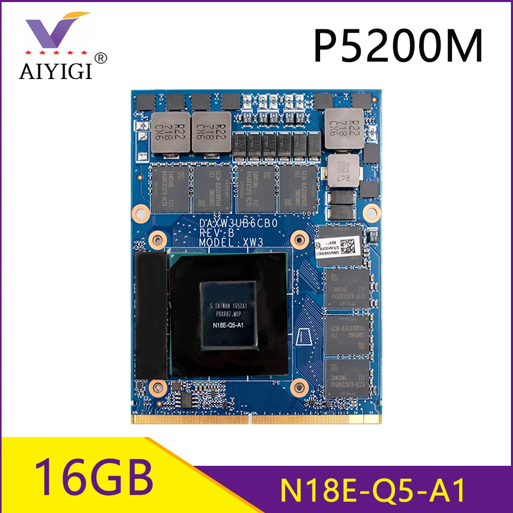 Квадро P5200M P5200 GDDR5 16 Гб Видео Графика карты N18E Q5 A1 с X скоба для HP Zbook17 G5 Мобильная