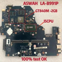 la b991p laptop motherboard for acer aspire e5 571g e5 571 i5 cpu gt840m 2gb ddr3 100 teste ok