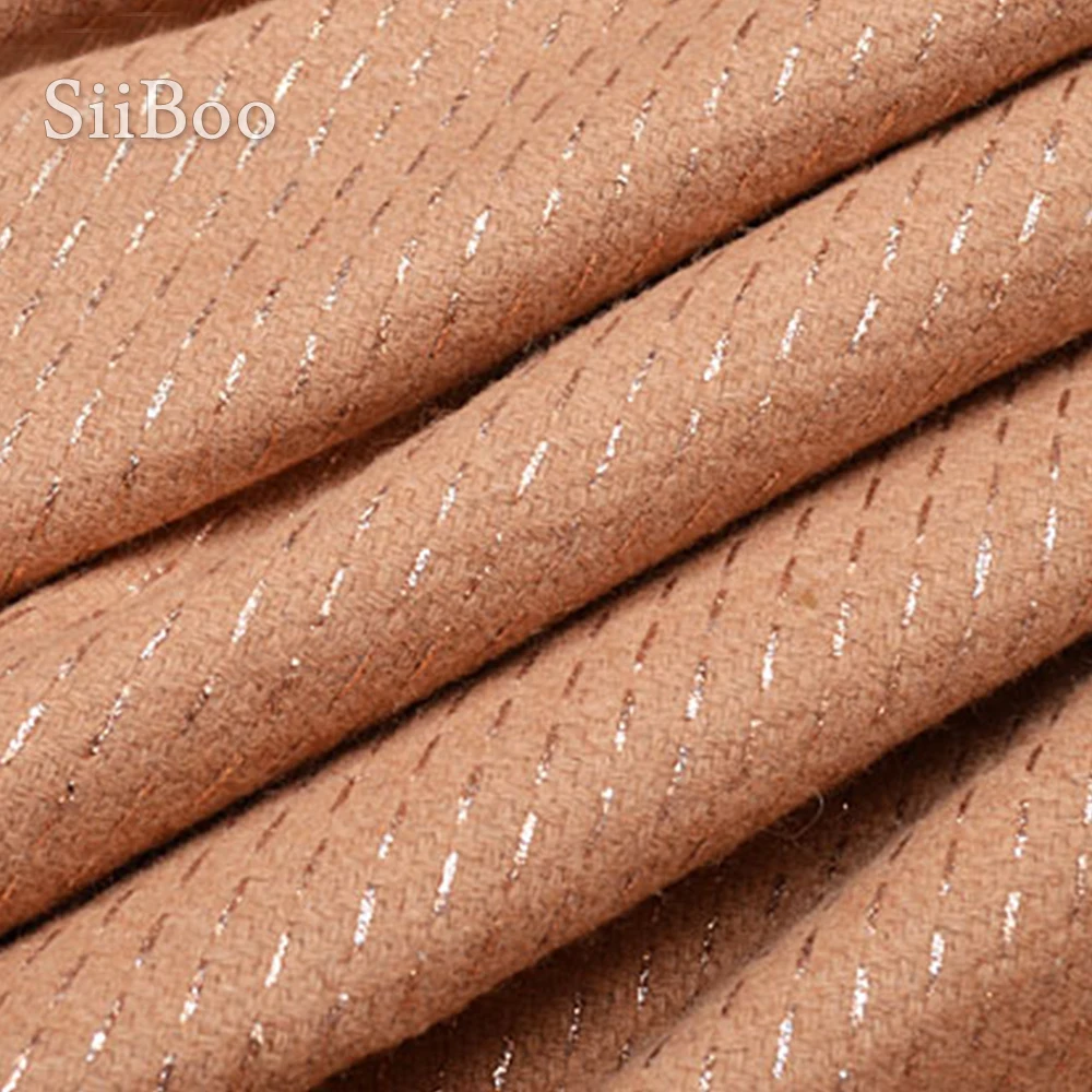 Шерстяная ткань в полоску британском стиле роскошный металлик для осенне-зимних