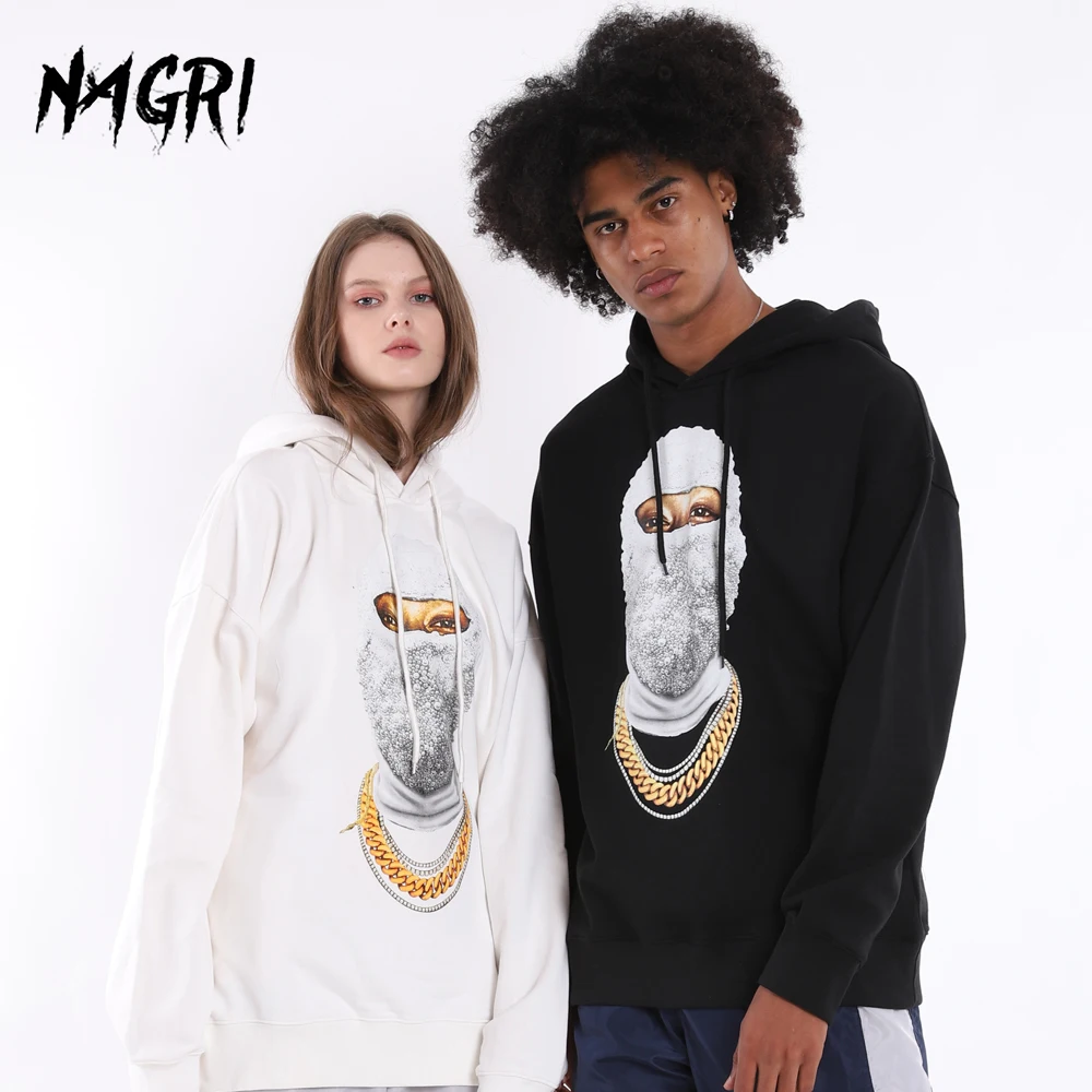 Мужская повседневная толстовка с капюшоном черный пуловер большого размера