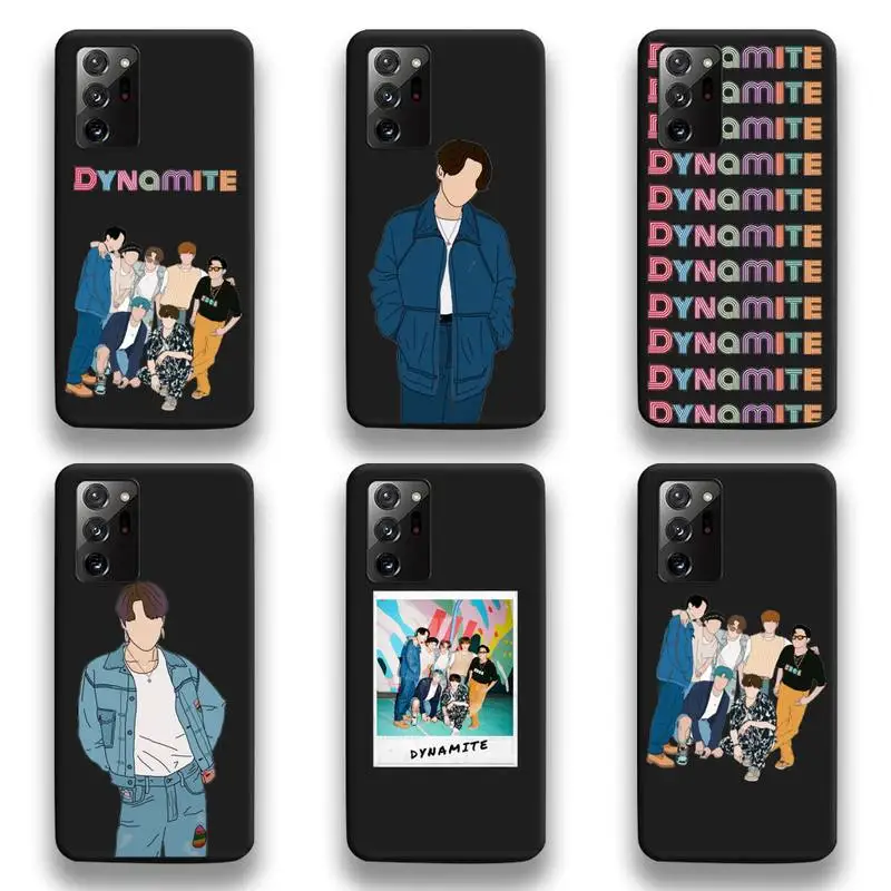

Fashion Kpop Korean DYNAMITE Phone Case For Samsung Galaxy Note20 ultra 7 8 9 10 Plus lite M51 M21 M31S J8 2018 Prime