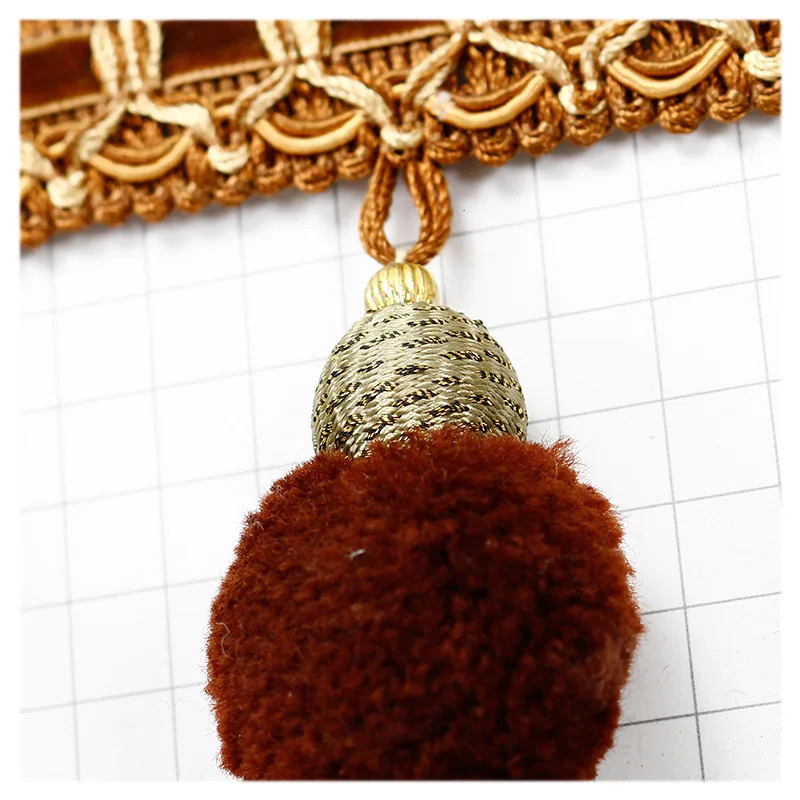 

Pompom Curtain Accessories Lace Trim Tassel Fringe Hair Ball Curtain Sofa Tablecloth Accessories Diy Decoration Fabric Panicle