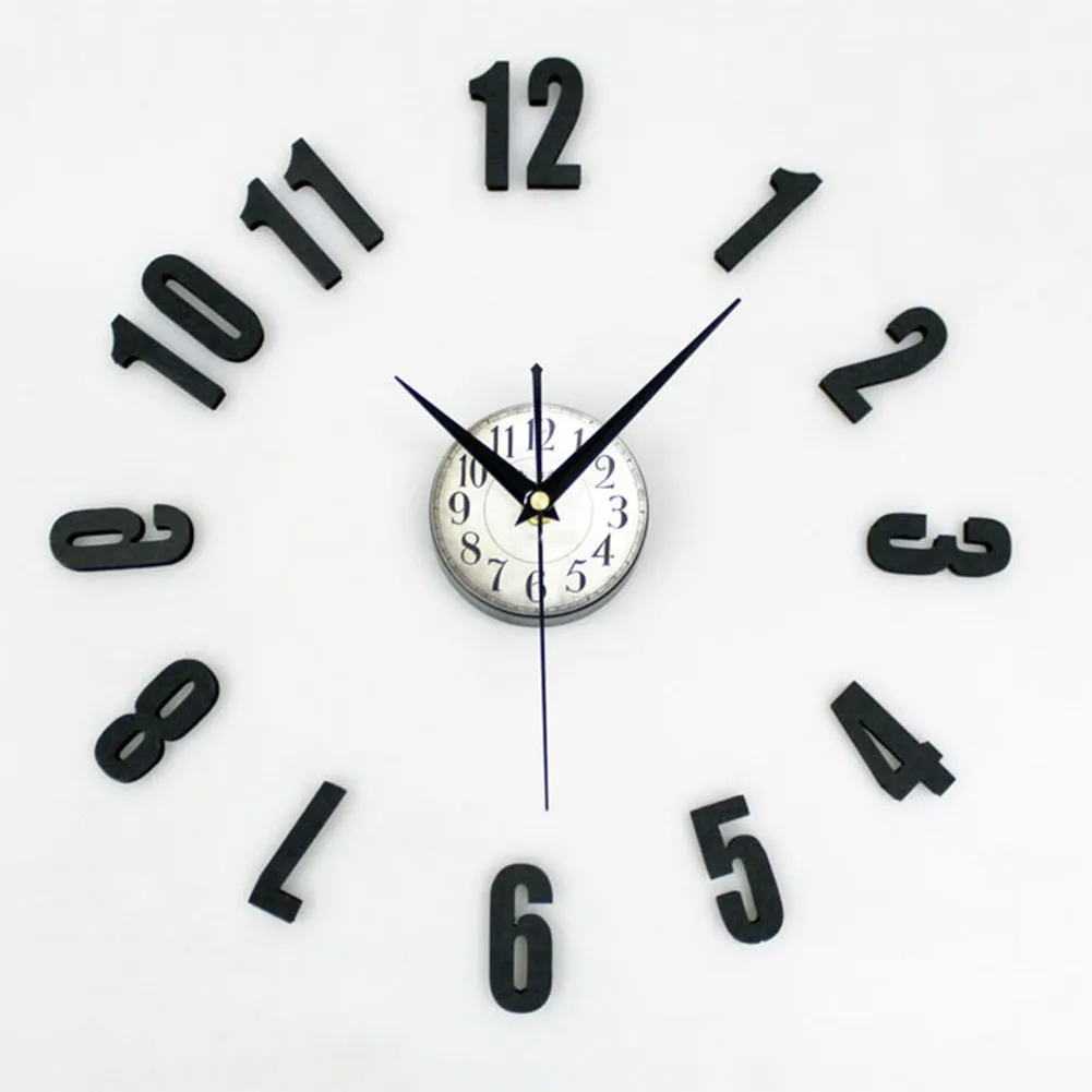 Большие настенные часы 3D украшение для стен наклейки гостиной аксессуары