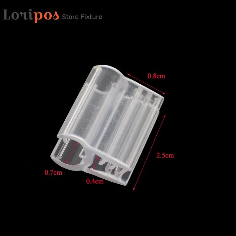 Прозрачная корзина с проволочной сеткой полка ценником зажим для полки