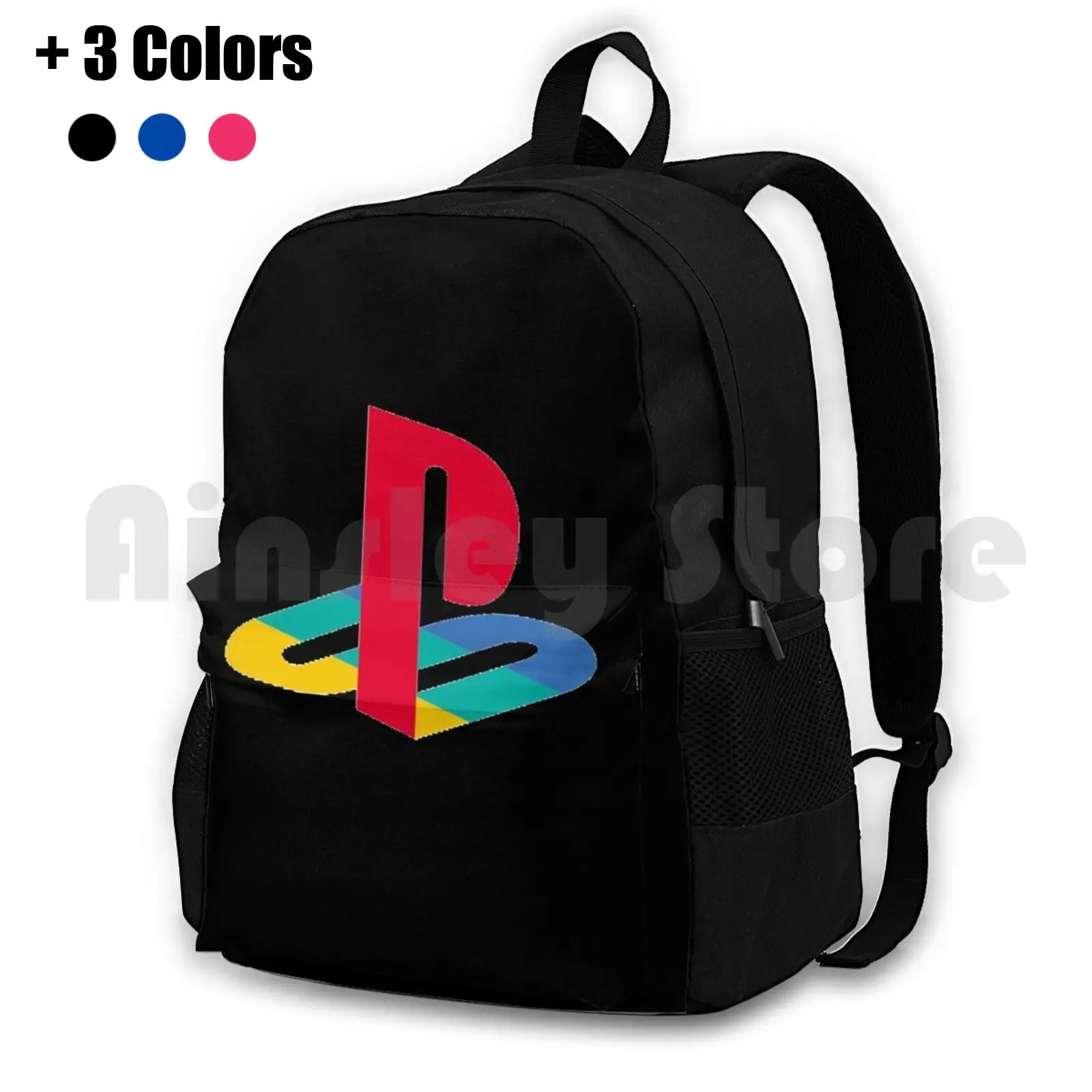 

Playstation Logo Outdoor Hiking Backpack Waterproof Camping Travel Ps4 Playstation Ps5 Ps Psp Ps3 Ps2 Ps1 Console Xbox