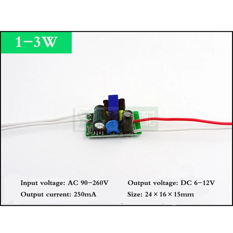 Usb кабель 1 шт-1-24 Вт Светодиодный светильник драйвер трансформатор Вход AC90-260V