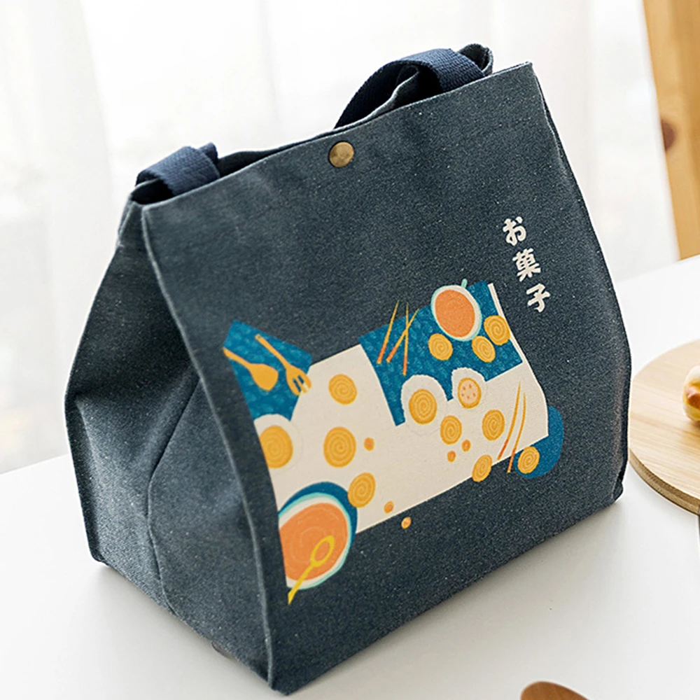 

Portable Lunch Bag Fashion Thermal Insulated Lunch Box Tote Cooler Handbag Bento Bag Women Kids School Food Storage Bags