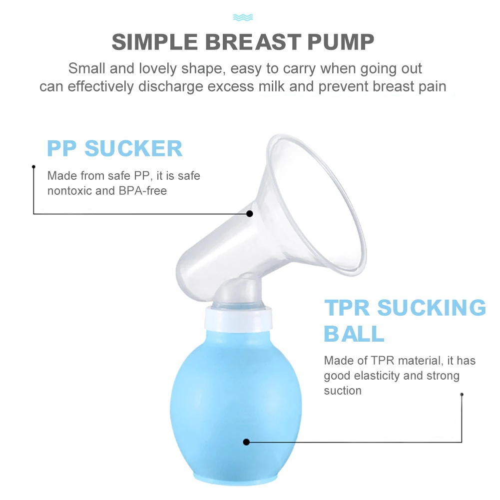 

Baby Feeding Breast Pump Manual TPR Milk Collector BPA Free Strong Suction Breastfeeding Pump breastfeeding accessories
