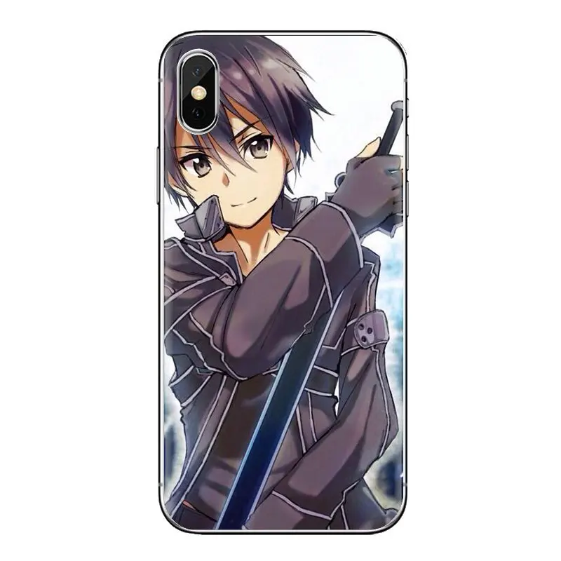Soft Shell Cases Kirito Sword Art Online SAO Japan For LG Spirit Motorola Moto X4 E4 E5 G5 G5S G6 Z Z2 Z3 G2 G3 C Play Plus Mini |