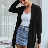 grace karin women mid thigh open cardigan with pockets long sleeve sweater open front kimono cardigan long knited coat a50