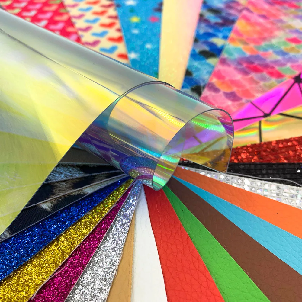 30 шт. Блестящие Блестки ПУ кожзам ткань замша Леопардовый принт Русалка