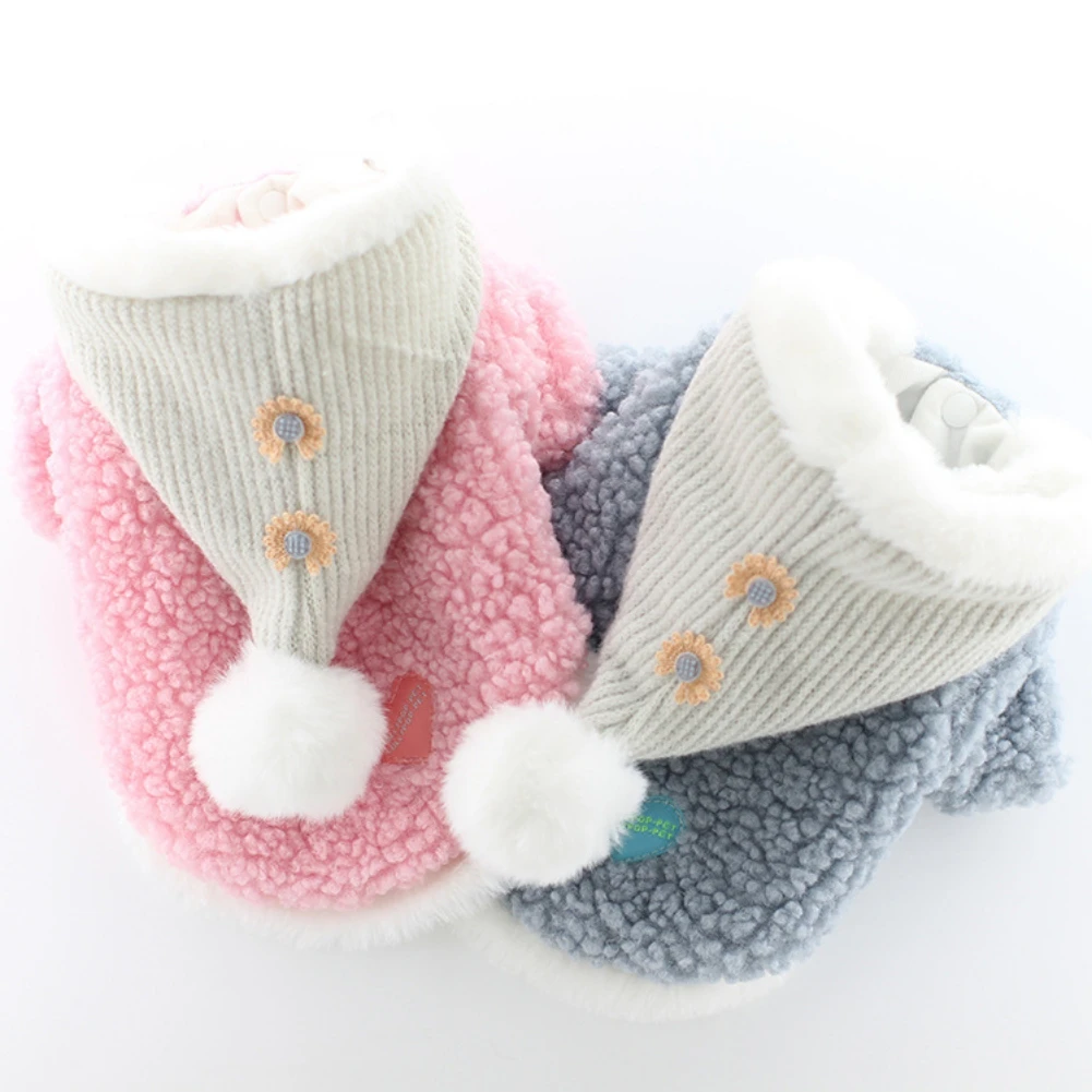 

Winter Dog Clothes For Small Dogs Warm Hooded Jacket Puppy Dog Cat Down Coat Chihuahua Pug French Bulldog Clothing Newest