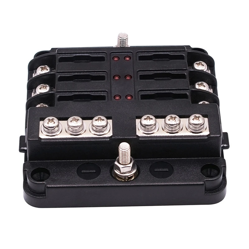 CS-664B1 PBT 100A 6 Way Blade предохранитель коробка и автобус бар автомобильный комплект с крышкой морской предохранитель держатель 12 В/32 в красный светодиодный ЛОДКА авто аксессуары