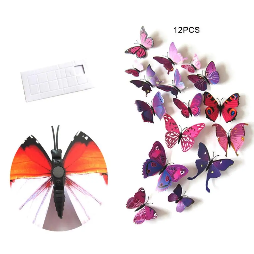 3D имитация бабочки наклейки на стену холодильник свадебное украшение брошь