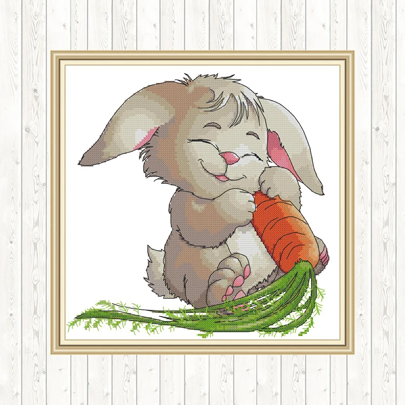 Кроличий узор Счетный Набор для вышивки крестом вышивания 14CT Сделай Сам ручной
