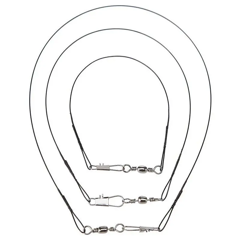 72 штуки анти укус рыболовные приманки провод следов Лидер Поворотный